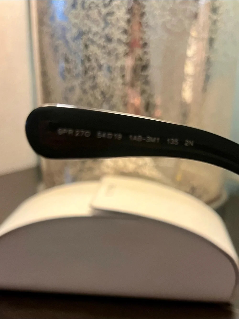 Prada Black Oversized Square Sunglasses with Swirl Temples